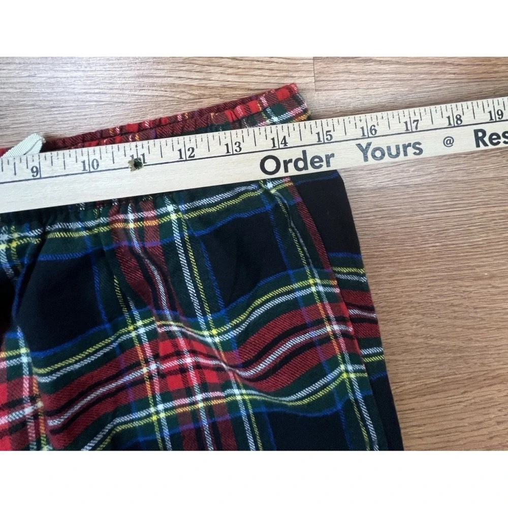 Banana Republic Men's Plaid Pajama Pants Size Small Red Elastic Waist NEW